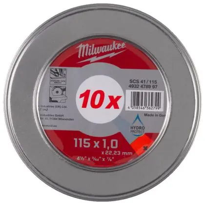 Řezný kotouč na kov MILWAUKEE SCS 41 PRO+ 115x1,0x22,2 mm 10 ks Ihned K Objednání