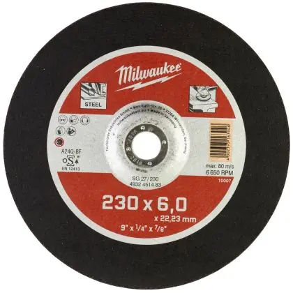 Akční Nabídka Brusný kotouč na kov MILWAUKEE SG 27 230x6,0x22,2 mm