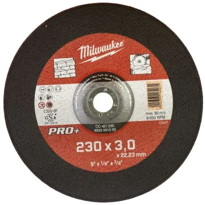 Autentický Řezný kotouč na kámen MILWAUKEE CC 42 PRO+ 230x3,0x22,2 mm