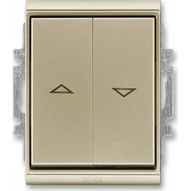 ABB 3558E-A88943 33 Time Ovládač žaluziový jednopólový (1/0+1/0 s blokováním), IP44 Sezónní Sleva