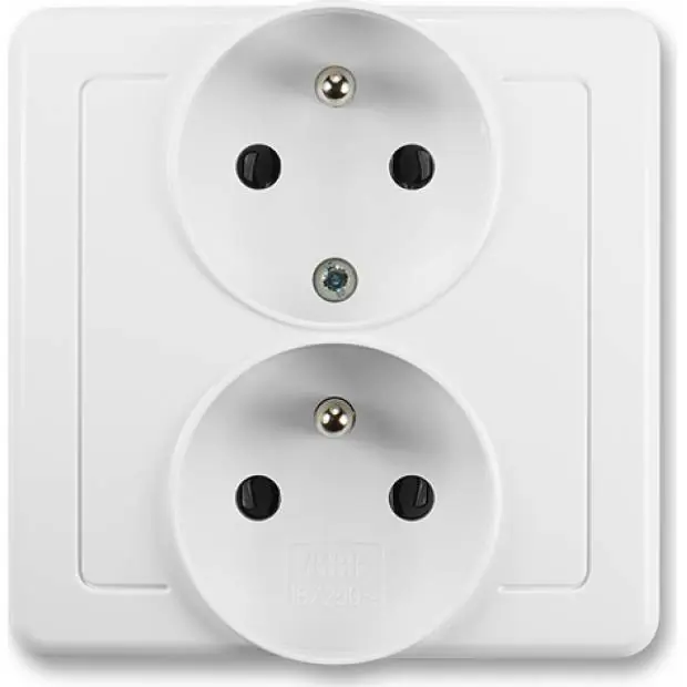 ABB 5512G-C02249 B1 Swing zásuvka dvojnásobná polozapuštěná s ochrannými kolíky Super Cena
