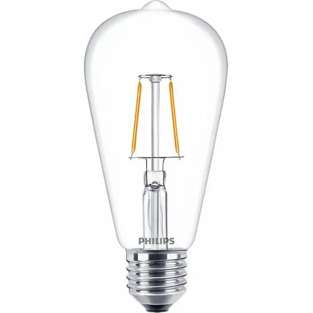 Dokud Zásoby Vydrží Philips LEDbulb ND 4.3-40W E27 827 CL LED Deco retro žárovka