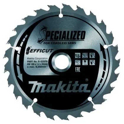 Pilový kotouč MAKITA Efficut 165x20 mm 25 zubů Rychlé Dodání