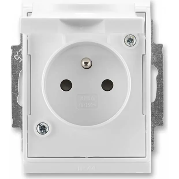 Horká Nabídka Zásuvka jednonásobná IP44 bílá/bílá 5518E-A02999 03 ABB