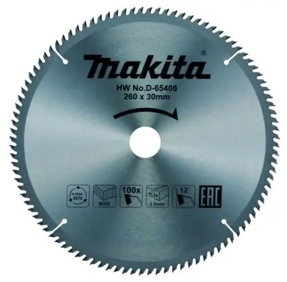 Ověřený Pilový kotouč MAKITA 260x30 mm 100 zubů