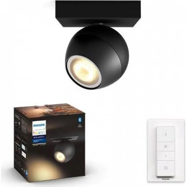 50471/30/P6 Hue Buckram SVÍTIDLO BODOVÉ LED GU10 5W 350lm 2200-6500K, černá BT Philips Top Prodej