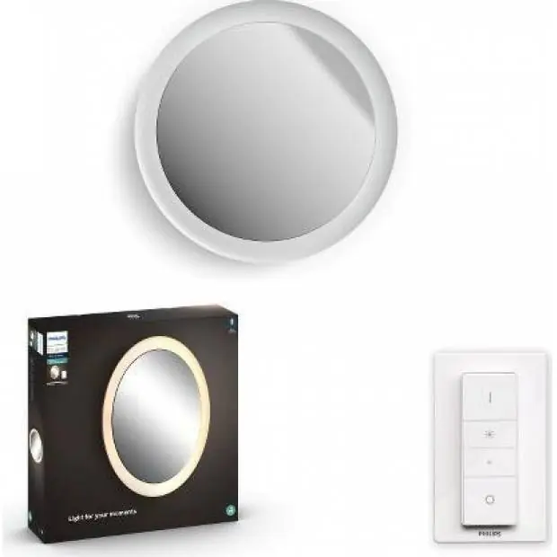34186/31/P6 Hue Adore NÁSTĚNNÉ ZRCADLO LED 40W 2400lm 2200-6500K IP44, bílá BT Philips Cenově Výhodný