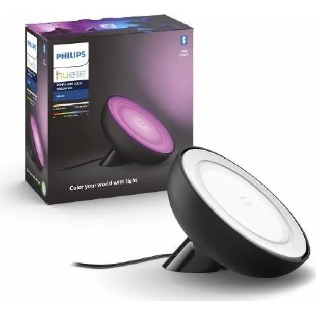 Akční Cena 8718699771126 HUE Bloom Bluetooth LAMPA LED RGB 7,1W 500lm, 2000-6500K, černá Philips
