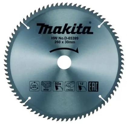 Pilový kotouč MAKITA 260x30 mm 80 zubů Nejlepší Cena