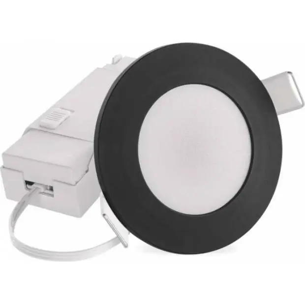 Víkendová Akce ZV1164 LED bodové svítidlo LORI 4,5W 345LM IP65 CCT černá EMOS