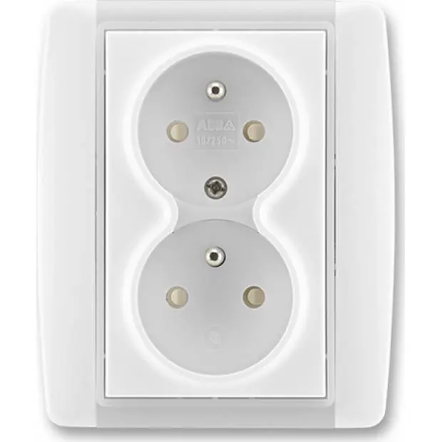 Expresní Doručení ABB 5512E-C02359 01 Element zásuvka dvojnásobná chráněná s clonkami