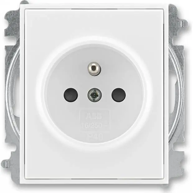 ABB 5519E-A02357 03 Element zásuvka jednonásobná, chráněná, s clonkami Nejlepší Volba