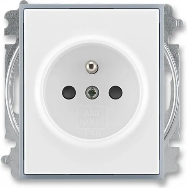 Poslední Šance ABB 5519E-A02357 04 Element zásuvka jednonásobná, chráněná, s clonkami