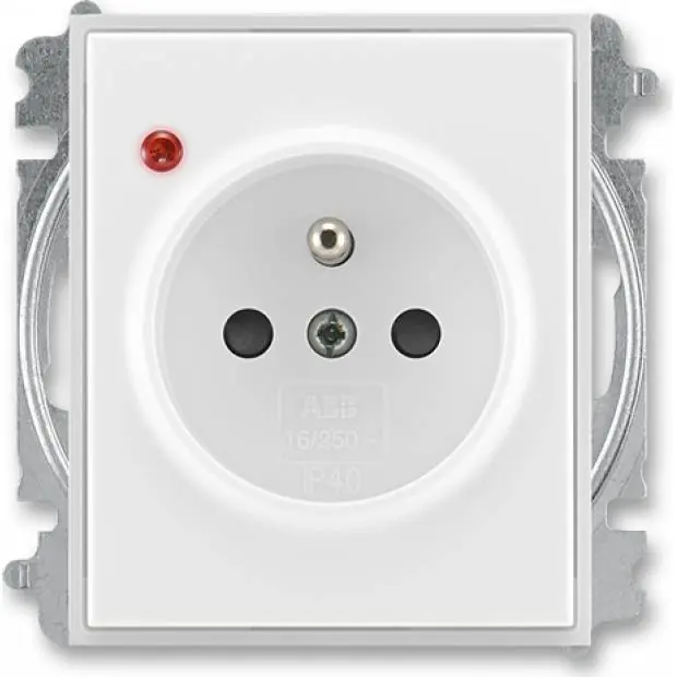 ABB 5599E-A02357 01 Element zásuvka jedn. s clon. s ochranou před přepětím Akční Cena
