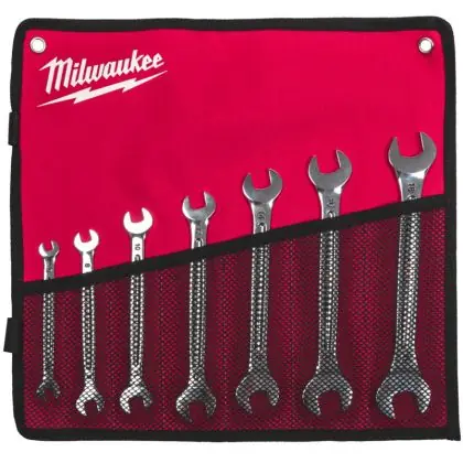 Akční Nabídka Sada oboustranných vidlicových klíčů MILWAUKEE 7 ks