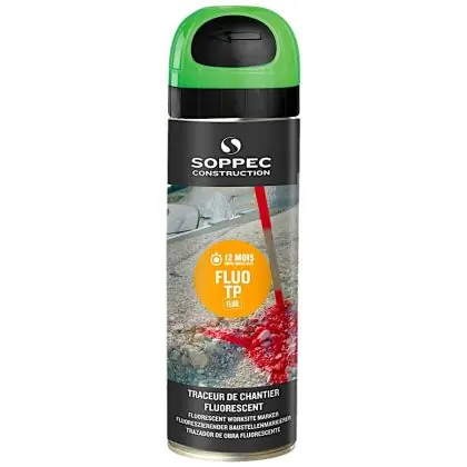 Značkovací sprej stavební SOPPEC FLUO TP 500 ml zelený Nejlepší Cena