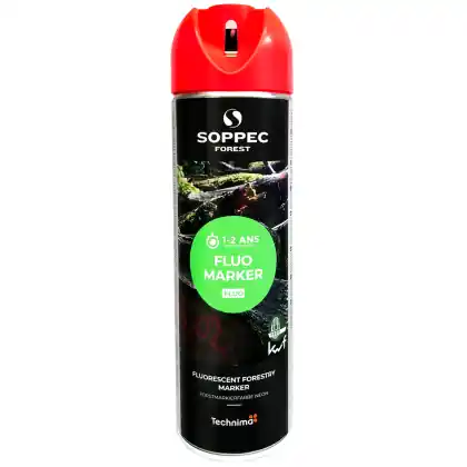 Značkovací sprej SOPPEC FLUO MARKER 500 ml červený Oblíbený
