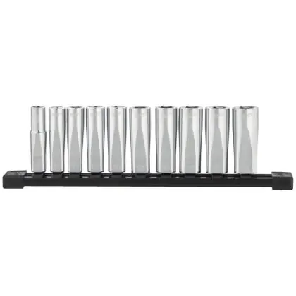 Sada průmyslových hlavic prodloužených MILWAUKEE 3/8" 10 ks Horká Nabídka
