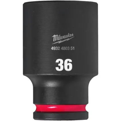 Bezpečná Platba Hlavice průmyslová MILWAUKEE SHOCKWAVE 1/2" 36 mm prodloužená