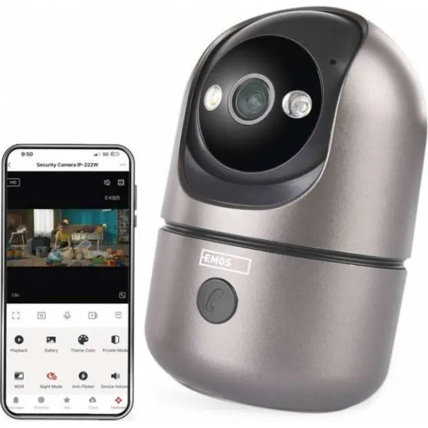 Nejprodávanější H4062 GoSmart Vnitřní otočná kamera IP-220W s WiFi EMOS
