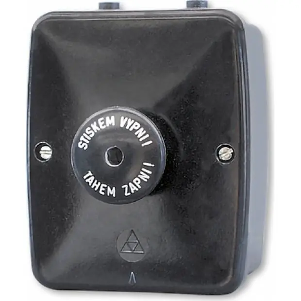 Spínač stiskací, nástěnný, 16 A, 400 V AC, IP 44 35303-71 ABB Sezónní Sleva