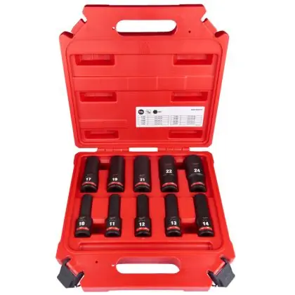 Sada průmyslových hlavic prodloužených MILWAUKEE SHOCKWAVE 1/2" 10 ks Objednat Nyní