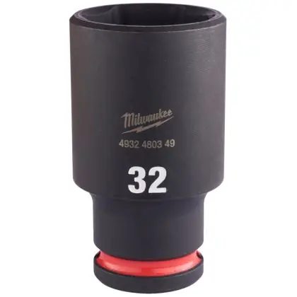 Hlavice průmyslová MILWAUKEE SHOCKWAVE 1/2" 32 mm prodloužená Výprodej