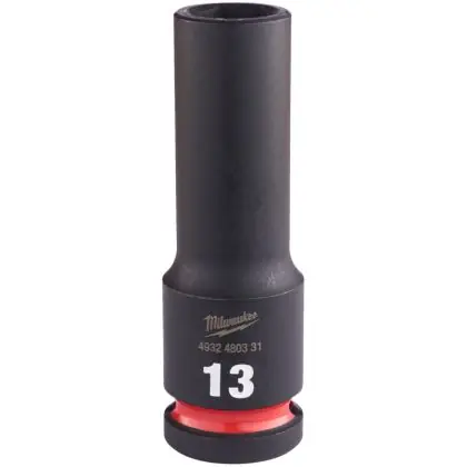 Hlavice průmyslová MILWAUKEE SHOCKWAVE 1/2" 13 mm prodloužená Oblíbený