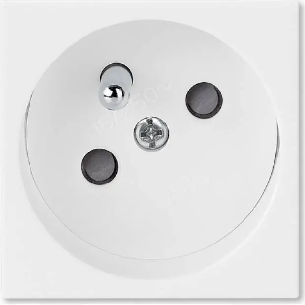 ABB 5525N-C02357 B Zásuvka 45x45 s ochranným kolíkem, s clonkami Novinka