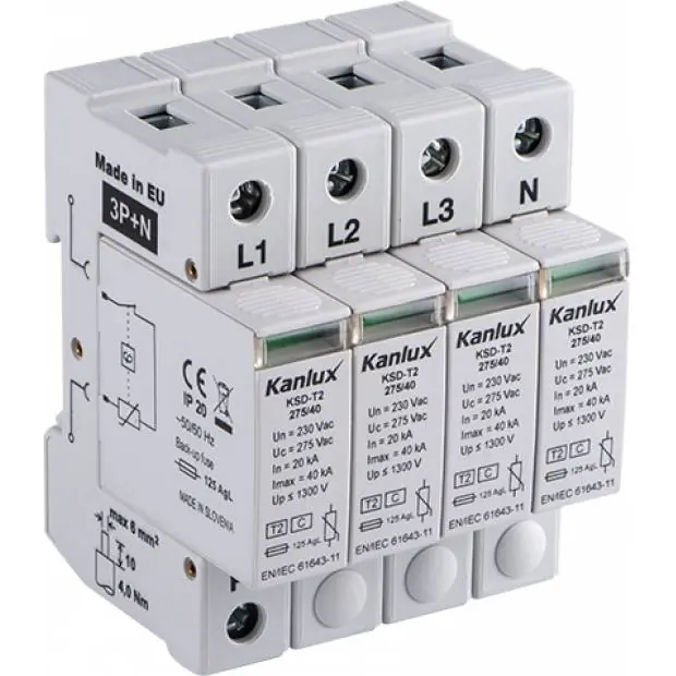 Kanlux KSD-T2 275/160 3P+N Přepěťová ochrana 23133 Doprava Zdarma