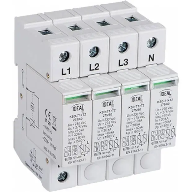Kanlux KSD-T1T2 275/240 3P+N Přepěťová ochrana 23920 Nová Kolekce