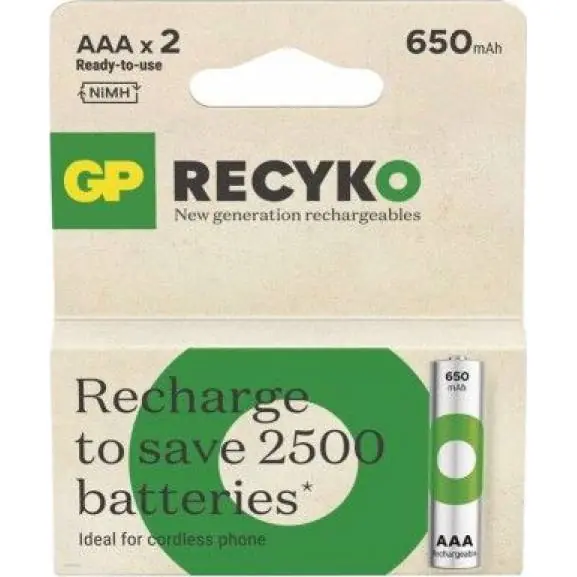 Nejlepší Cena B25162 Nabíjecí baterie GP ReCyko 650 AAA (HR03) GP
