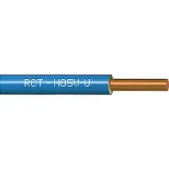 H07V-U 4mm (CY) sv.modrý kabel Finální Výprodej