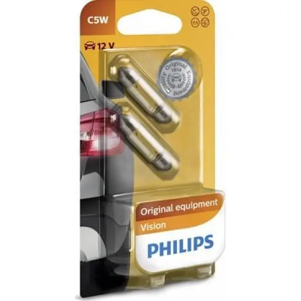 Autožárovky 12V C5W SV8.5 T10,5x38 12844B2 Philips balení 2ks Hit Sezóny