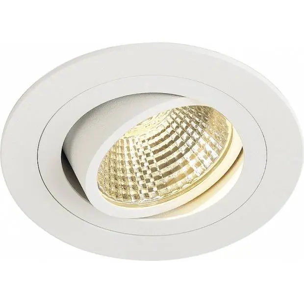 Originální SLV 113901 NEW TRIA LED DL Set matná bílé zápustné stropní svítidlo kulaté výklopné