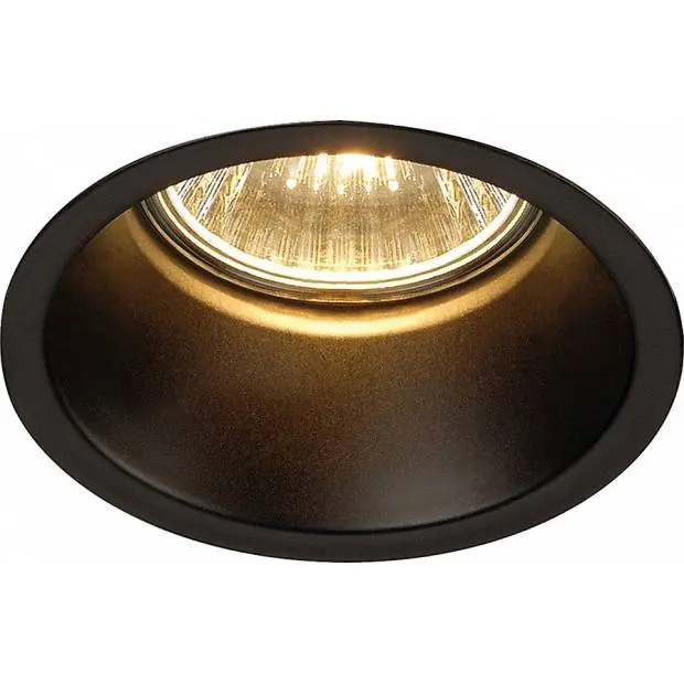 Nakupujte Hned SLV 112910 HORN Downlight GU10 černé svítidlo zapustné stropní kulaté
