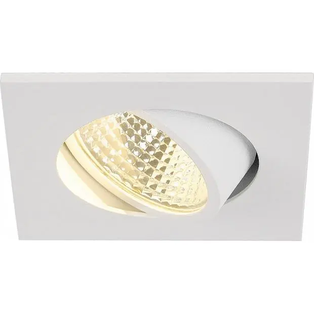 SLV 113961 NEW TRIA LED 3W DL Set matná bílé zápustné stropní svítidlo hranaté výklopné Poslední Šance