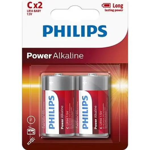 Baterie Power Alkaline LR14P2B/10 blistr 2xC Dokud Zásoby Vydrží