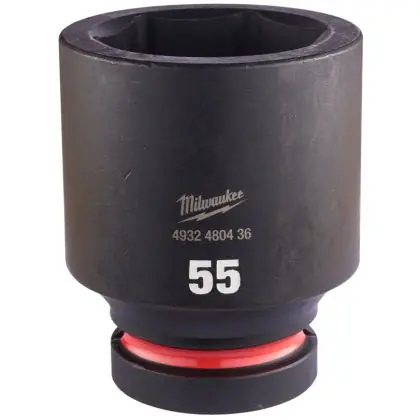 Hlavice průmyslová MILWAUKEE SHOCKWAVE 1" 55 mm prodloužená Vysoce Kvalitní