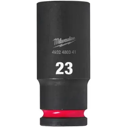 Hlavice průmyslová MILWAUKEE SHOCKWAVE 1/2" 23 mm prodloužená Oblíbený