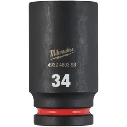 Hlavice průmyslová MILWAUKEE SHOCKWAVE 3/4" 34 mm prodloužená Cenově Výhodný