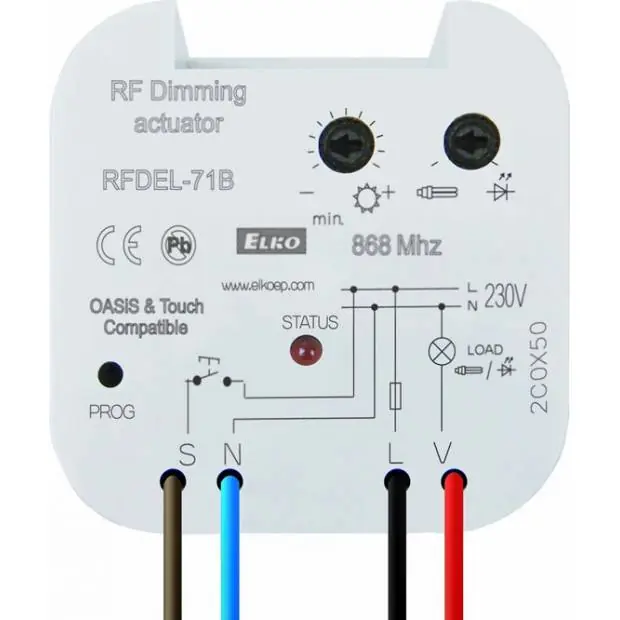 RF stmívač univerzální RFDEL-71B/230V 4512 Cenová Bomba