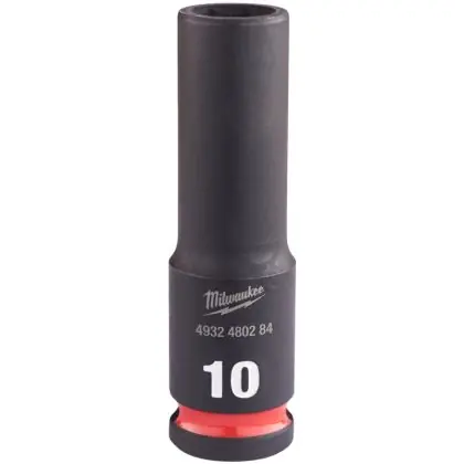 Hlavice průmyslová MILWAUKEE SHOCKWAVE 3/8" 10 mm prodloužená Výprodej
