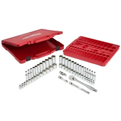 Sada ráčny 3/8" a nástrčných hlavic MILWAUKEE 56 ks Přímo Od Výrobce