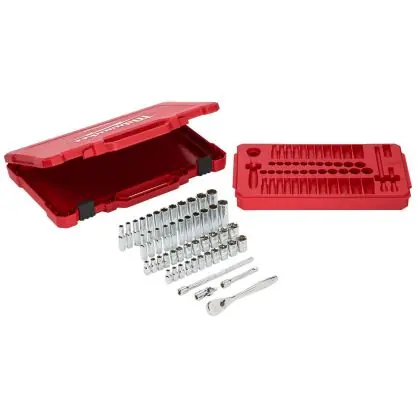 Vrácení Zdarma Sada ráčny 1/4" a nástrčných hlavic MILWAUKEE 50 ks