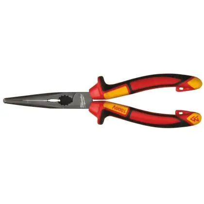 Kleště VDE dlouhé zakulacené 45° MILWAUKEE 205 mm Cenově Výhodný