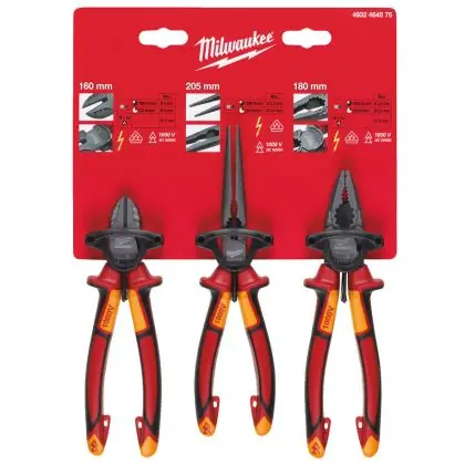 Sada VDE kleští MILWAUKEE 3 ks Nová Kolekce