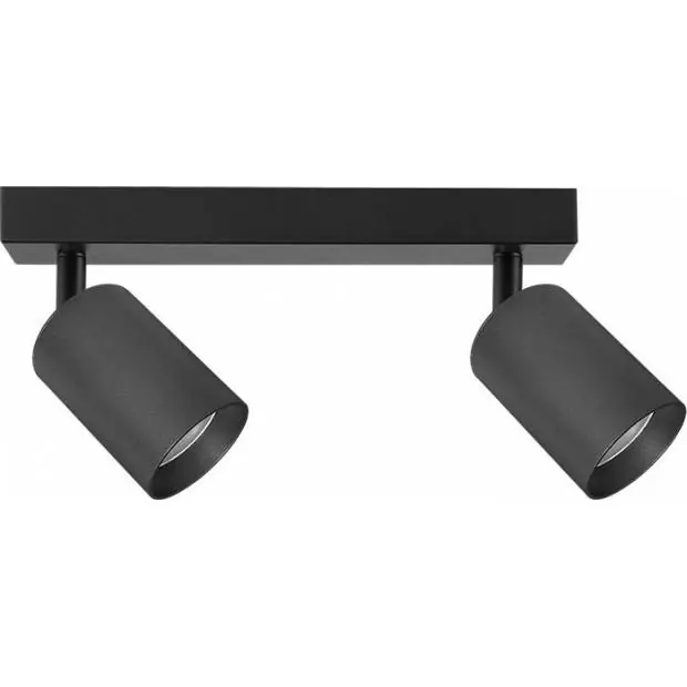 Oblíbený LM14308003 LEDMED bodové svítidlo METRO 2 GU10 černá 2x5W 38° 4000K - neutrální bílá Panlux