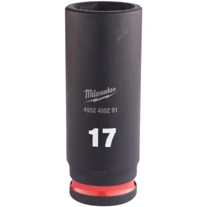 Expresní Doručení Hlavice průmyslová MILWAUKEE SHOCKWAVE 3/8" 17 mm prodloužená