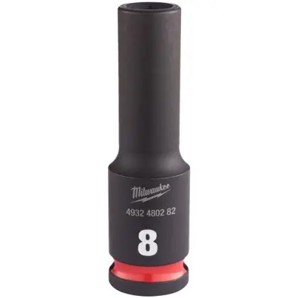 Hlavice průmyslová MILWAUKEE SHOCKWAVE 3/8" 8 mm prodloužená Časově Omezené